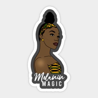 Melanin Magic Black Girl Magic Black History Month Gift Sticker